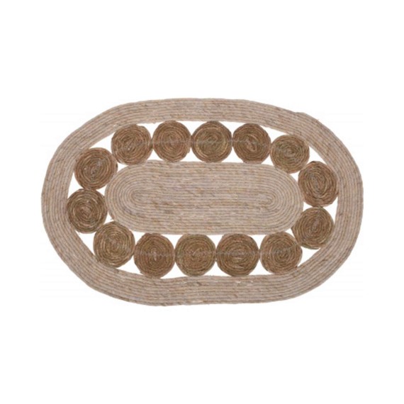 Carpet KOOPMAN 80X50CM TRESSED OVAL (KR2002240)
