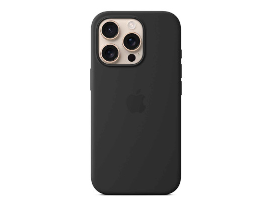 Cover for smartphone APPLE iPhone 16 Pro Silicone Case With MagSafe (Black) (MYYJ3ZM/A)