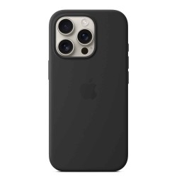 Cover for smartphone APPLE iPhone 16 Pro Silicone Case With MagSafe (Black) (MYYJ3ZM/A)