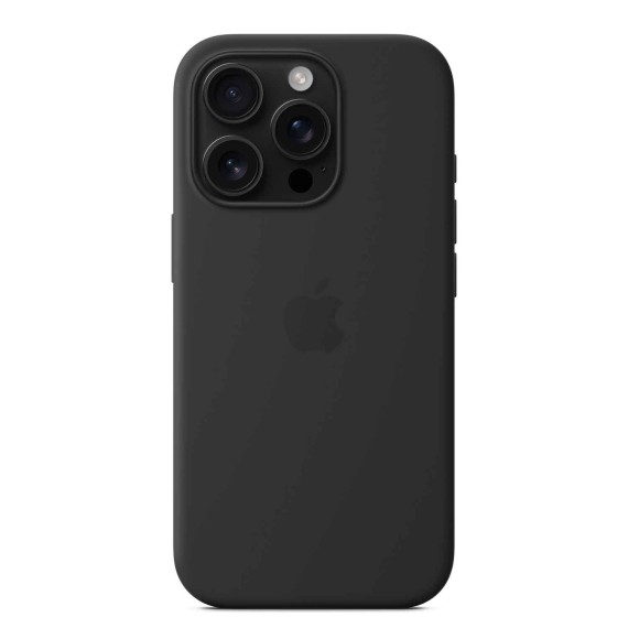 Cover for smartphone APPLE iPhone 16 Pro Silicone Case With MagSafe (Black) (MYYJ3ZM/A)