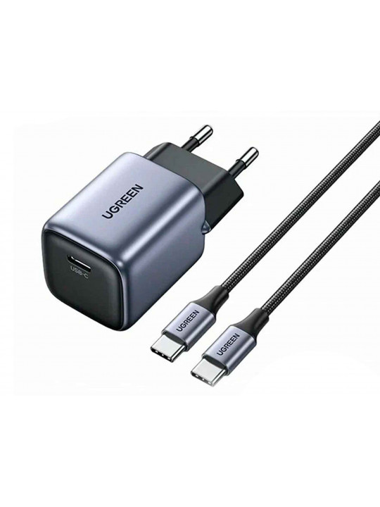 Հոսանքի ադապտոր UGREEN 30W USB-C PD GaN Fast Charger (GR) 25257