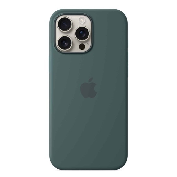 Cover for smartphone APPLE iPhone 16 Pro Max Silicone Case with MagSafe (Lake Green) (MA7V4ZM/A)