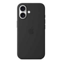 Cover for smartphone APPLE iPhone 16 Silicone Case With MagSafe (Black) (MYY13ZM/A)