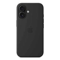 Cover for smartphone APPLE iPhone 16 Silicone Case With MagSafe (Black) (MYY13ZM/A)