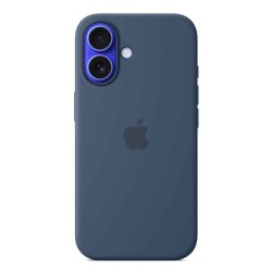Cover for smartphone APPLE iPhone 16 Silicone Case With MagSafe (Denim) (MYY23ZM/A)