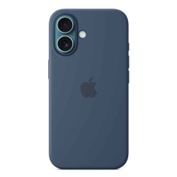 Cover for smartphone APPLE iPhone 16 Silicone Case With MagSafe (Denim) (MYY23ZM/A)