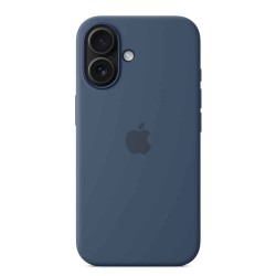 Cover for smartphone APPLE iPhone 16 Silicone Case With MagSafe (Denim) (MYY23ZM/A)