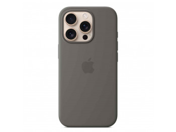 Cover for smartphone APPLE iPhone 16 Pro Silicone Case With MagSafe (Stone Gray) (MYYL3ZM/A)