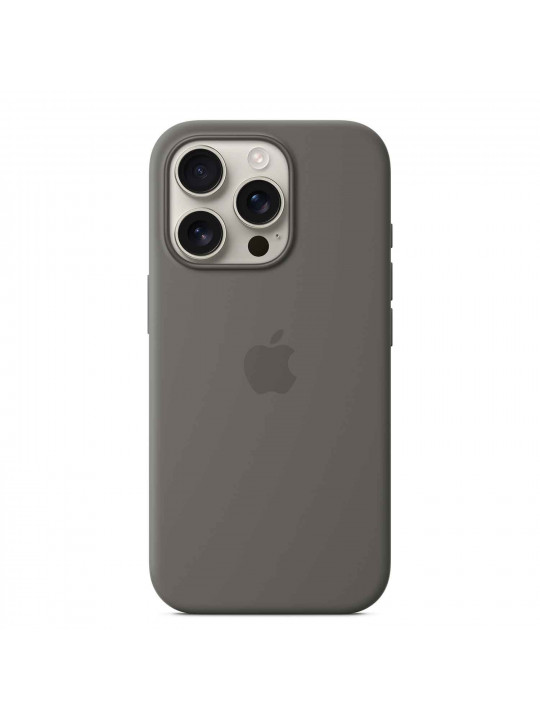 Cover for smartphone APPLE iPhone 16 Pro Silicone Case With MagSafe (Stone Gray) (MYYL3ZM/A)