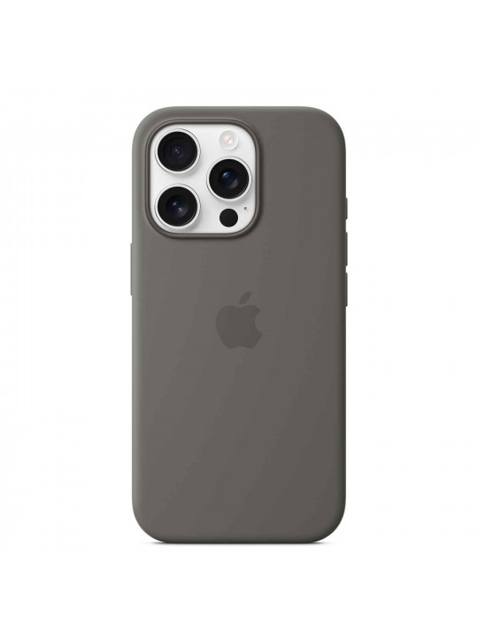 Cover for smartphone APPLE iPhone 16 Pro Silicone Case With MagSafe (Stone Gray) (MYYL3ZM/A)