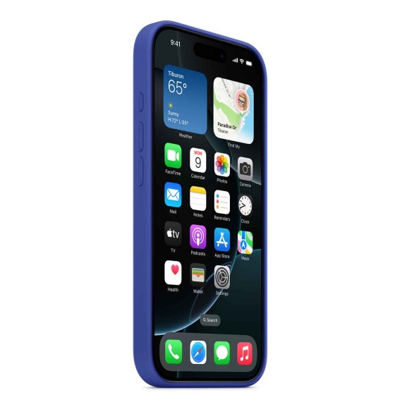 Cover for smartphone APPLE iPhone 16 Pro Silicone Case With MagSafe (Ultramarine) (MYYP3ZM/A)