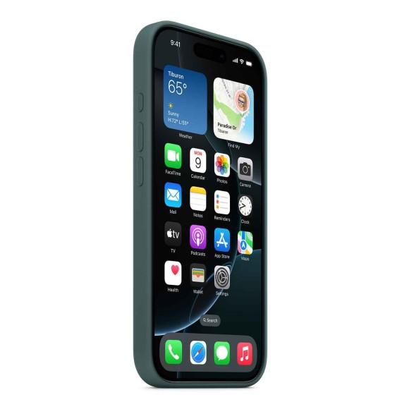 Чехлы для смартфонов APPLE iPhone 16 Pro Silicone Case With MagSafe (Lake Green) (MYYR3ZM/A)