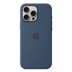 Cover for smartphone APPLE iPhone 16 Pro Max Silicone Case with MagSafe (Denim) (MYYU3ZM/A)