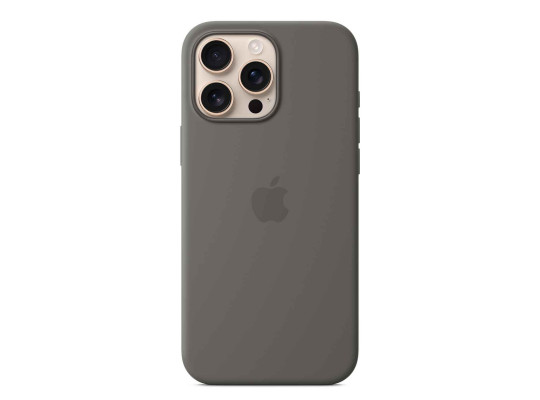 Cover for smartphone APPLE iPhone 16 Pro Max Silicone Case with MagSafe (Stone Gray) (MYYV3ZM/A)