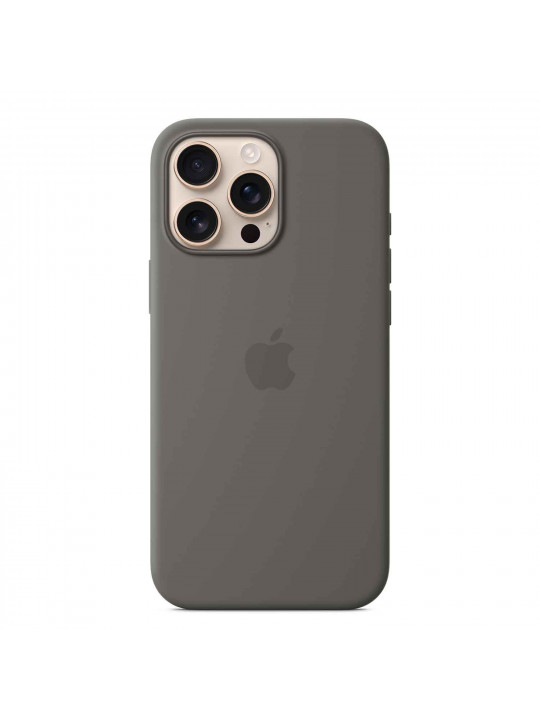 Cover for smartphone APPLE iPhone 16 Pro Max Silicone Case with MagSafe (Stone Gray) (MYYV3ZM/A)