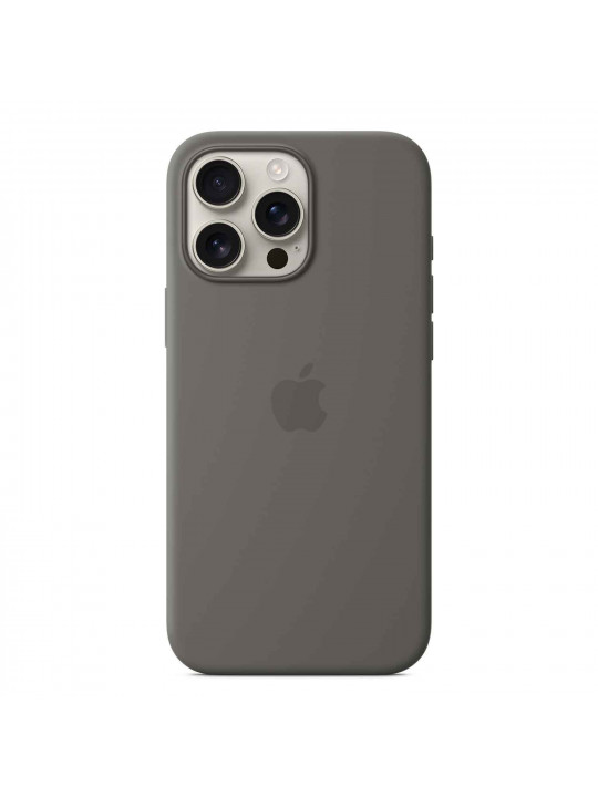 Cover for smartphone APPLE iPhone 16 Pro Max Silicone Case with MagSafe (Stone Gray) (MYYV3ZM/A)