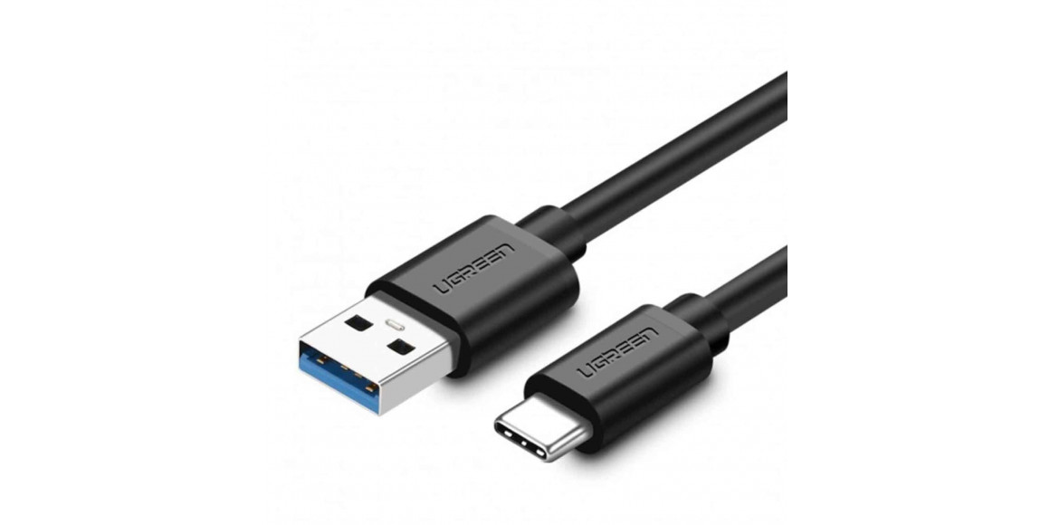 Մալուխ UGREEN USB-A to USB-C Nickel Plating 2M (BK) (20884)