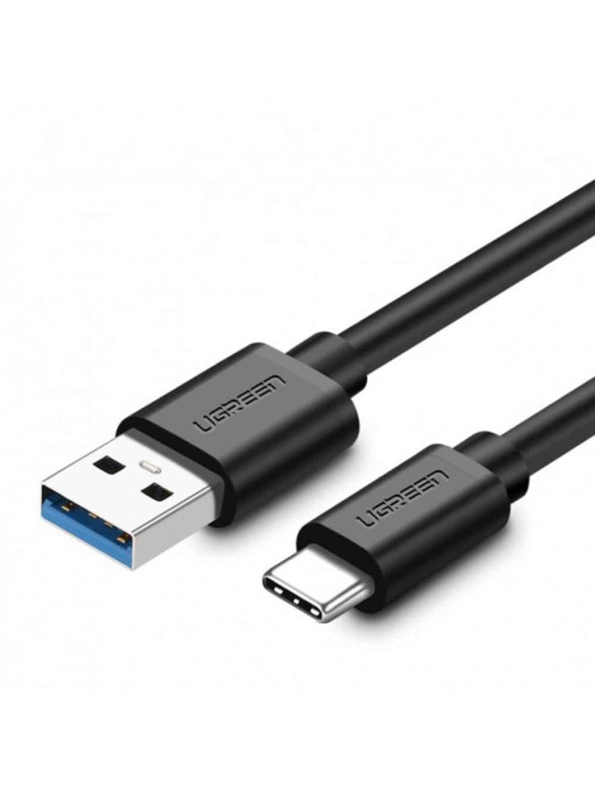 Cable UGREEN USB-A to USB-C Nickel Plating 2M (BK) (20884)