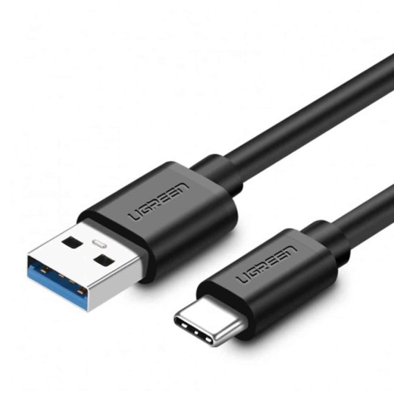 Մալուխ UGREEN USB-A to USB-C Nickel Plating 2M (BK) (20884)
