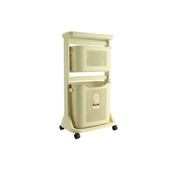 Корзина для белья LIMON 214107 STAND 2 FLOOR CREAM (907553) 