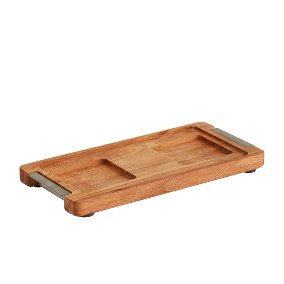 Մթերքի տարաներ LIMON 224159 SNACK SERVING 2 SECTION W/WOODEN BASE (908510) 