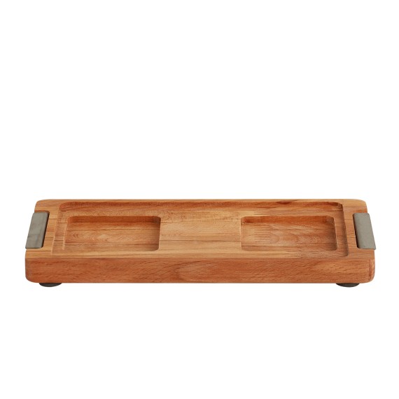 Մթերքի տարաներ LIMON 224159 SNACK SERVING 2 SECTION W/WOODEN BASE (908510) 