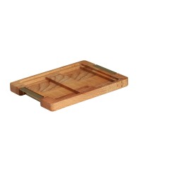Մթերքի տարաներ LIMON 224759 SNACK SERVING 2 SECTION W/WOODEN BASE (908541) 