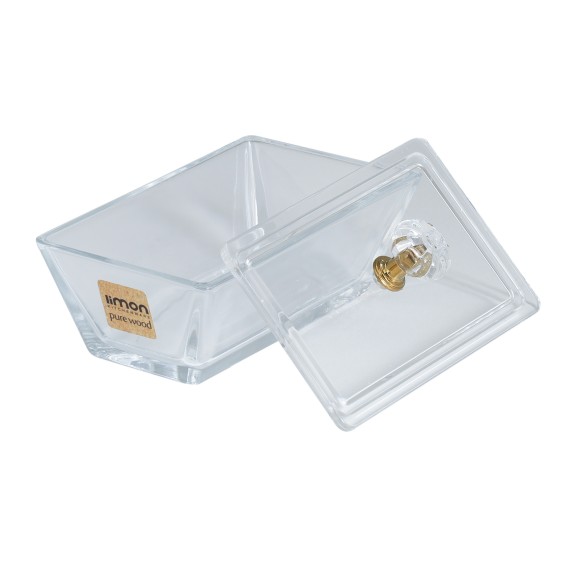 Մթերքի տարաներ LIMON 224759 SNACK SERVING 2 SECTION W/WOODEN BASE (908541) 