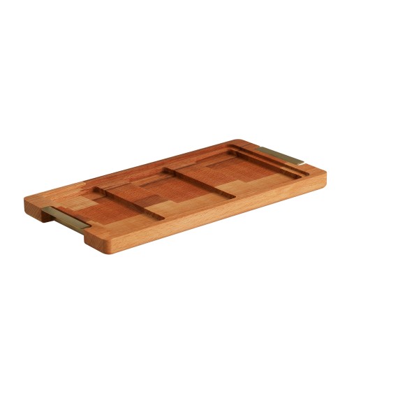 Մթերքի տարաներ LIMON 224859 SNACK SERVING 3 SECTION W/WOODEN BASE (908534) 