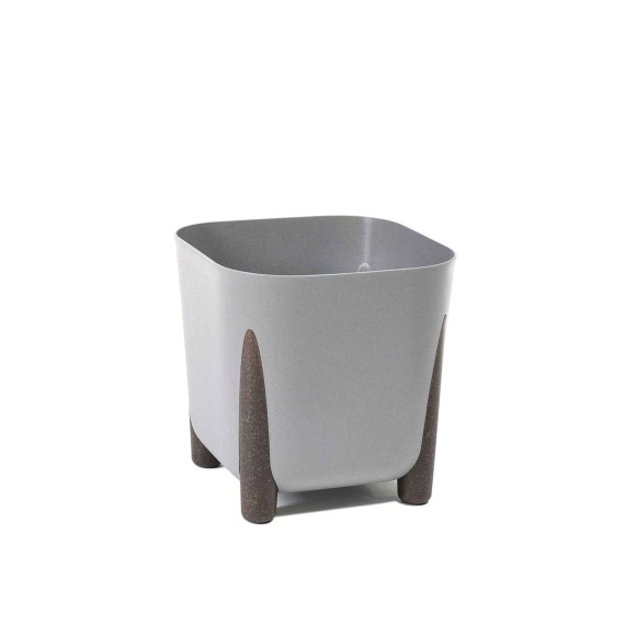 Flower pot LAMELA LA231-27 FRIDA SQUERE 210x210 GRAY 