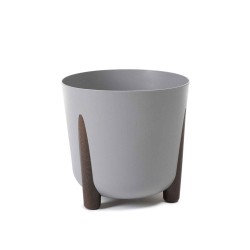 Цветочный горшок LAMELA LA245-27 FRIDA ROUND ECO WOOD 260 GRAY 