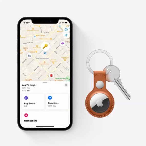 Смарт метка APPLE AirTag (1 Pack) (A2187) (MX532RU/A)