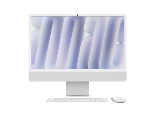 Համակարգիչ բոլորը մեկում APPLE iMac 24 Retina 4.5K (Apple M4) 16GB 256GB (Silver) (A3137) (MWUU3RU/A)