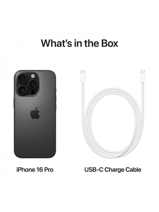 Սմարթ հեռախոս APPLE iPhone 16 Pro 128GB (Black Titanium) (A3293) (MYND3ZD/A)