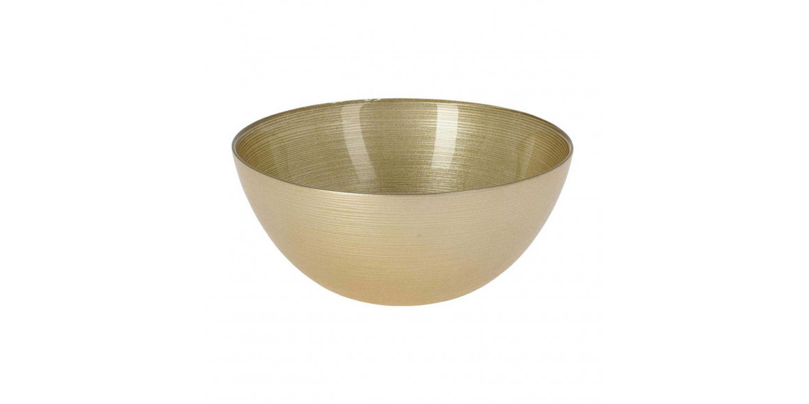 Тара KOOPMAN 044200020 BOWL GLASS DIA 21CM GOLD (246651)