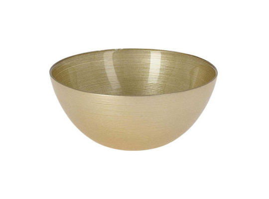 Bowl KOOPMAN 044200020 BOWL GLASS DIA 21CM GOLD (246651)