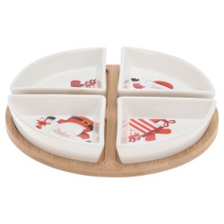 Тарелка KOOPMAN 278000430 SERVING SET CHRISTMAS 5PCS (039864)