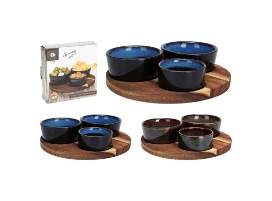 Ափսե KOOPMAN 278000710 SERVING SET 4PCS 2ASS (351799)