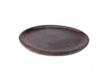 Plate KOOPMAN A54413130 MANGO WOOD 30CM (121439)