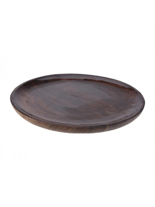 Plate KOOPMAN A54413130 MANGO WOOD 30CM (121439)