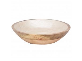 Bowl KOOPMAN A54413570 BOWL MANGO WOOD 23CM NATURAL (257305)