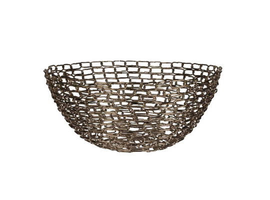 Fruit basket KOOPMAN A93000510 METAL GOLD (188708)