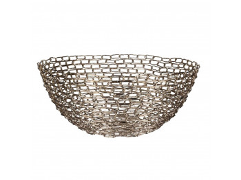 Fruit basket KOOPMAN A93000520 METAL GOLD (188753)