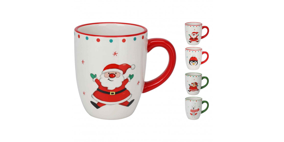 Cup KOOPMAN AZD503100 MUG CHRISTMAS 115MM 4ASS (071956)