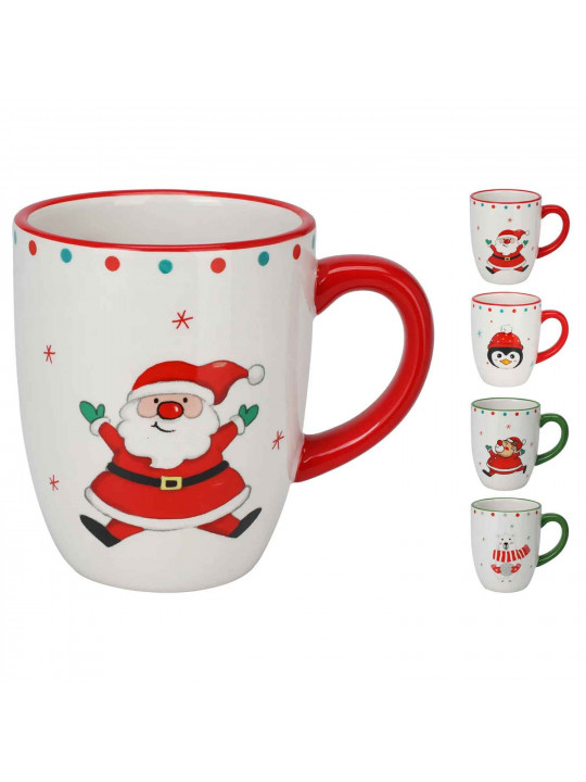 Cup KOOPMAN AZD503100 MUG CHRISTMAS 115MM 4ASS (071956)