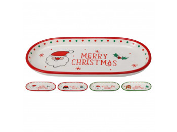 Ափսե KOOPMAN AZD503270 PLATE OVAL CHRISTMAS 255MM 2ASS (072038)