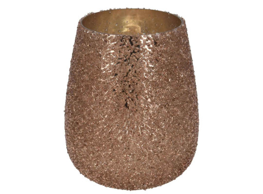 Candlestick KOOPMAN BEADED VOTIVE 10X13CM COPPER (137744) (A68121520)