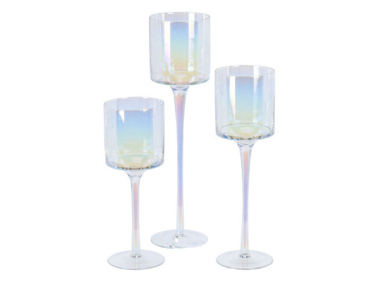 Подсвечник KOOPMAN CANDLE HOLDER SET 3PCS LUSTER (CD1200040)