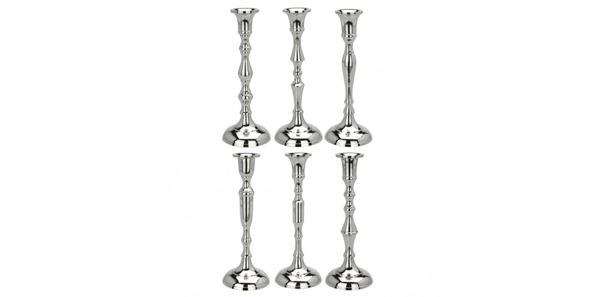 Մոմակալ KOOPMAN CANDLE HOLDER SILVER 20CM 6ASS (902338) (A04770080)