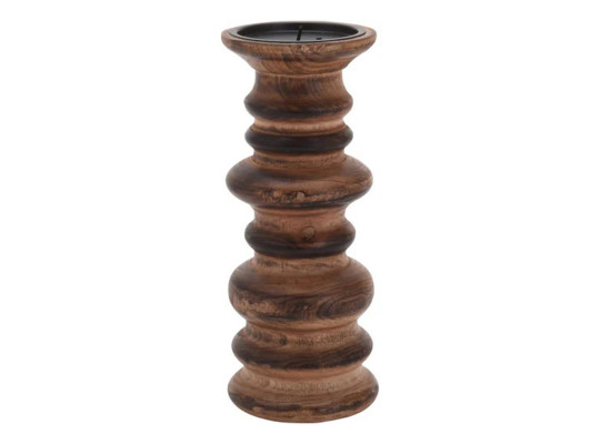 Candlestick KOOPMAN CANDLE PILLAR 24CM NATURAL (091704) (A54028710)